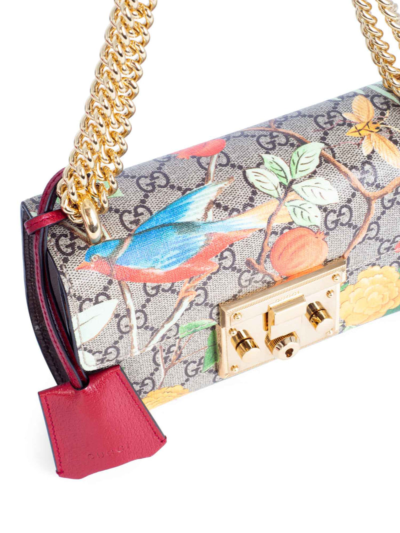 Gucci GG Supreme Floral Flap Messenger Bag Multicolor
