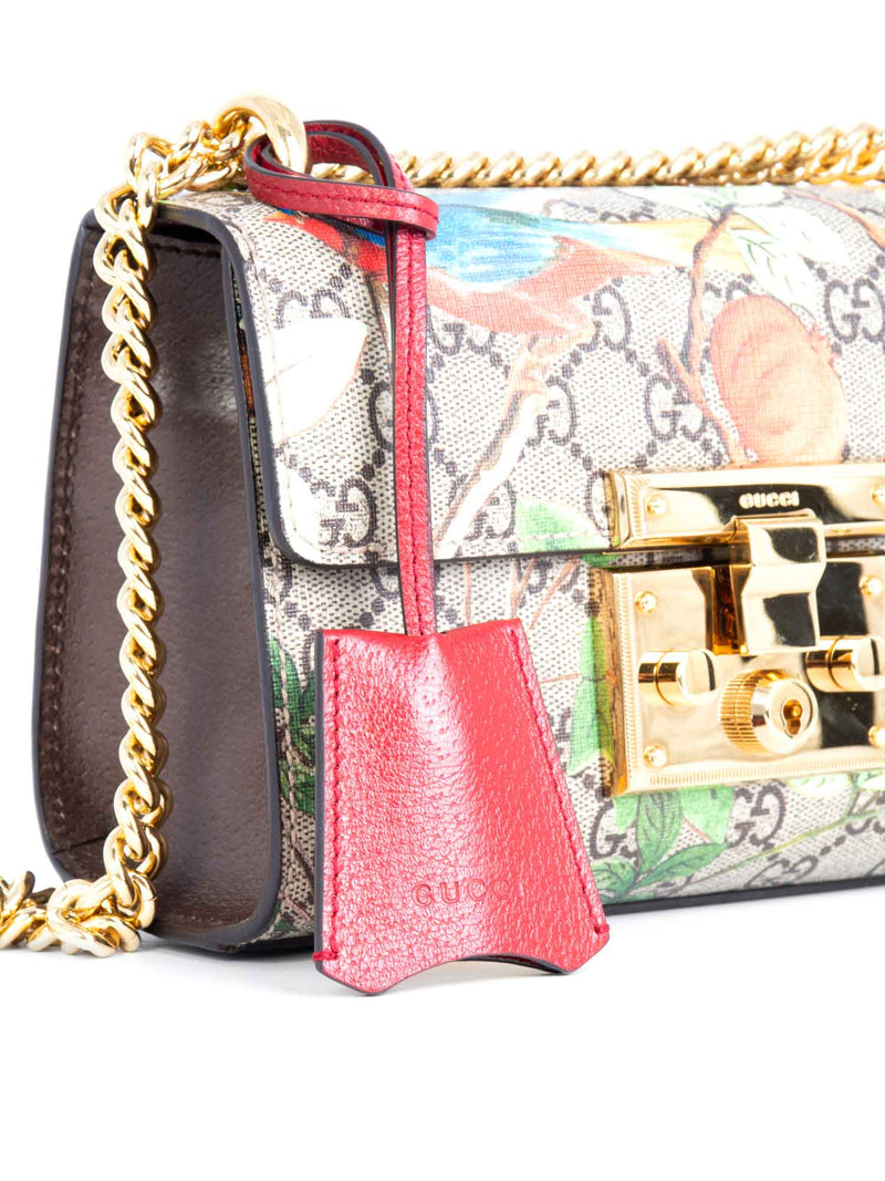 Gucci GG Supreme Floral Flap Messenger Bag Multicolor