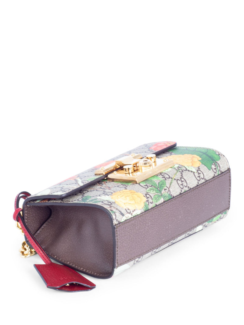 Gucci GG Supreme Floral Flap Messenger Bag Multicolor-designer resale