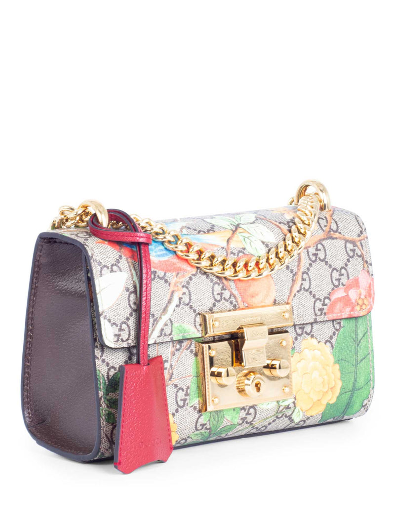 Gucci GG Supreme Floral Flap Messenger Bag Multicolor-designer resale