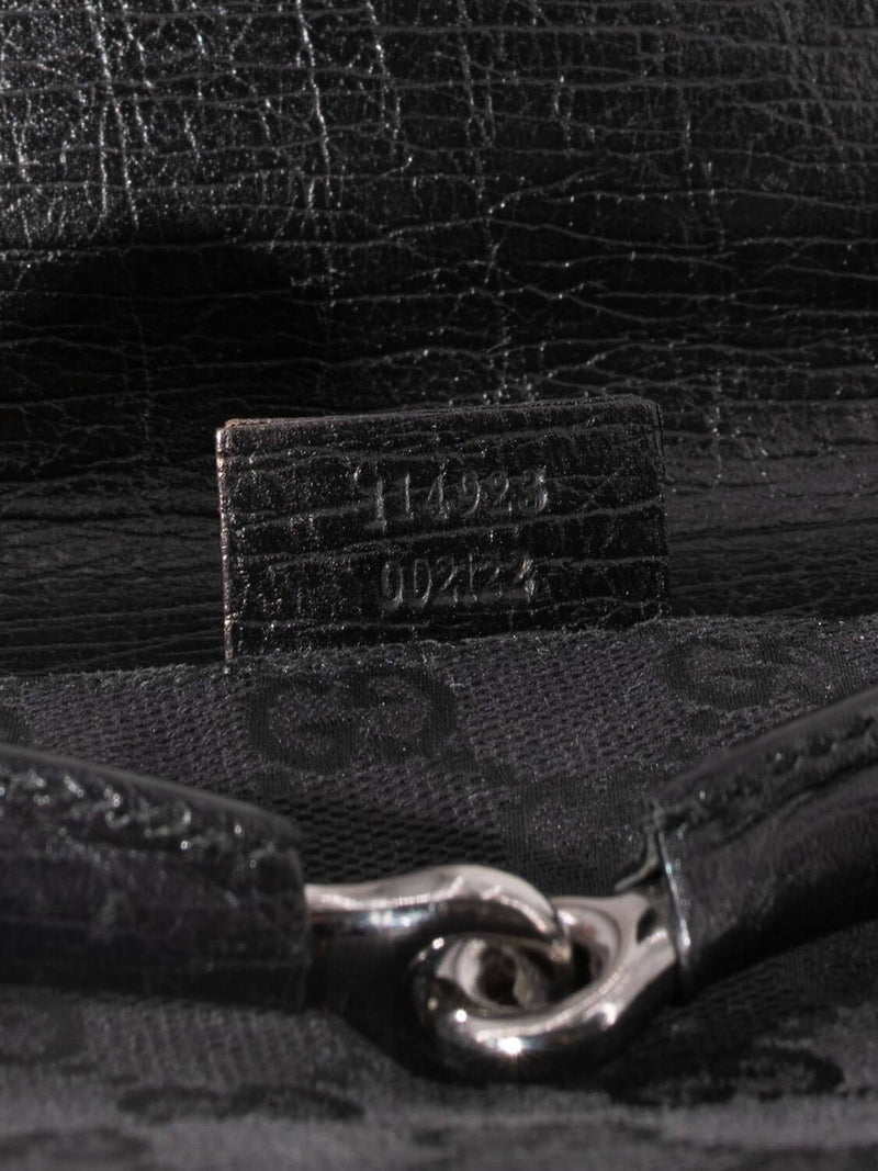 Gucci GG Supreme Horsebit Bag Black-designer resale