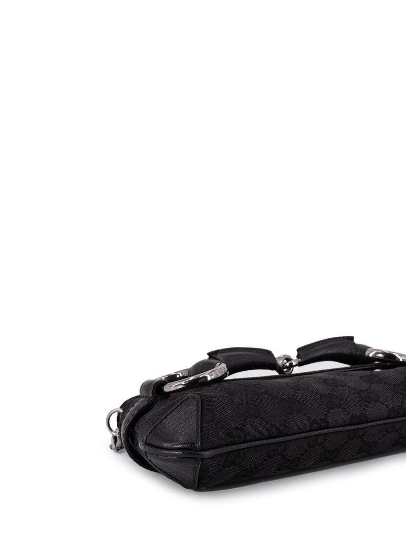 Gucci GG Supreme Horsebit Bag Black-designer resale