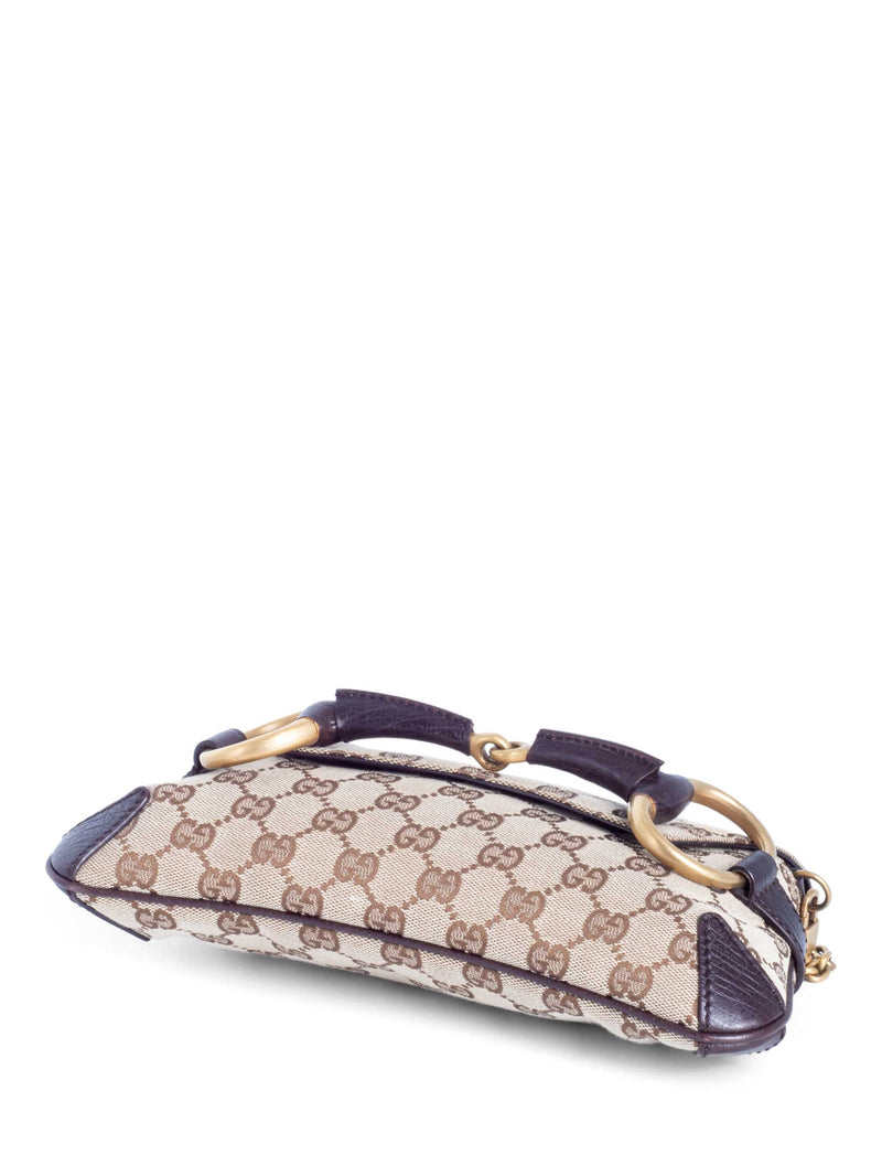 Gucci GG Supreme Horsebit Pochette Bag Brown-designer resale
