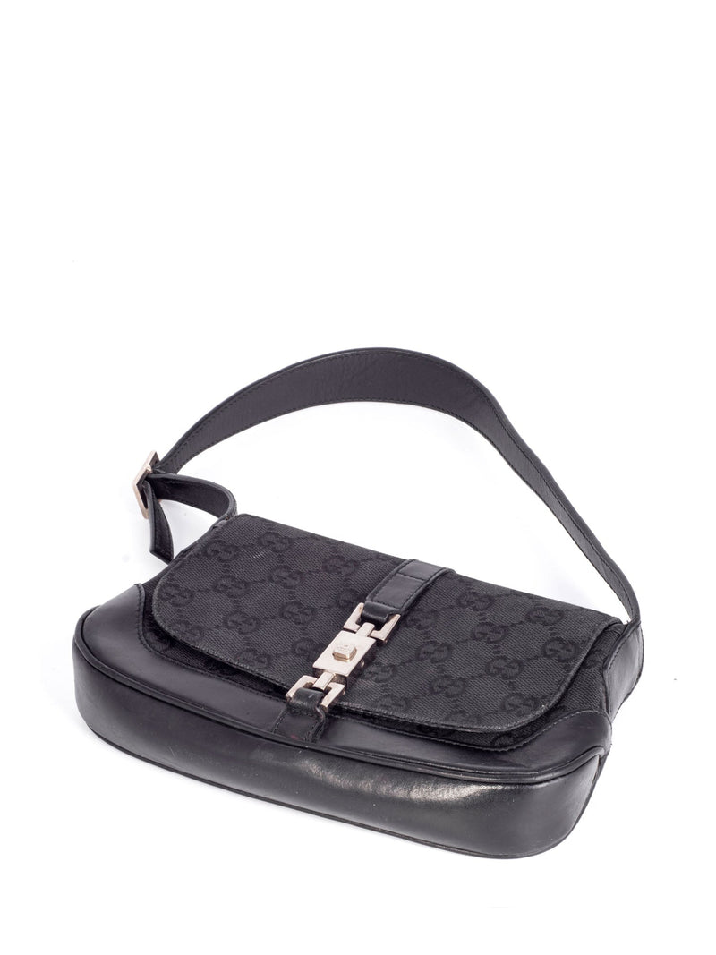 Gucci Jackie O Leather & Suede Buckle Shoulder Bag