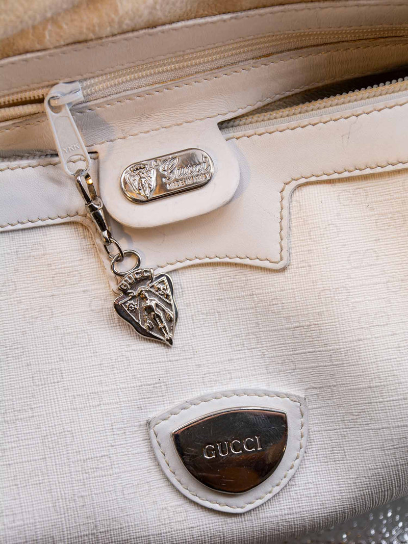 Gucci GG Supreme Messenger Bag White-designer resale