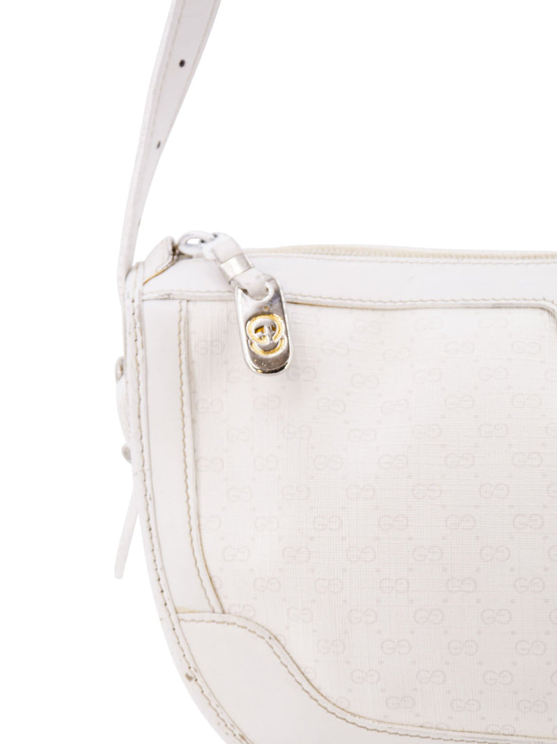 Gucci GG Supreme Messenger Bag White-designer resale