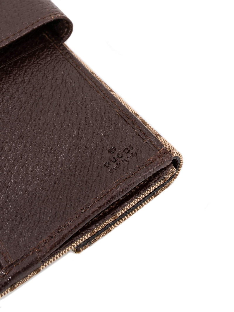 Gucci GG Supreme Monogram Continental Wallet Brown-designer resale