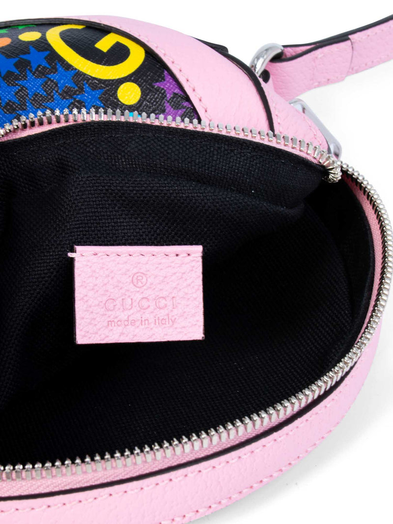 Gucci GG Supreme Monogram Psychedelic Round Messenger Bag Pink-designer resale