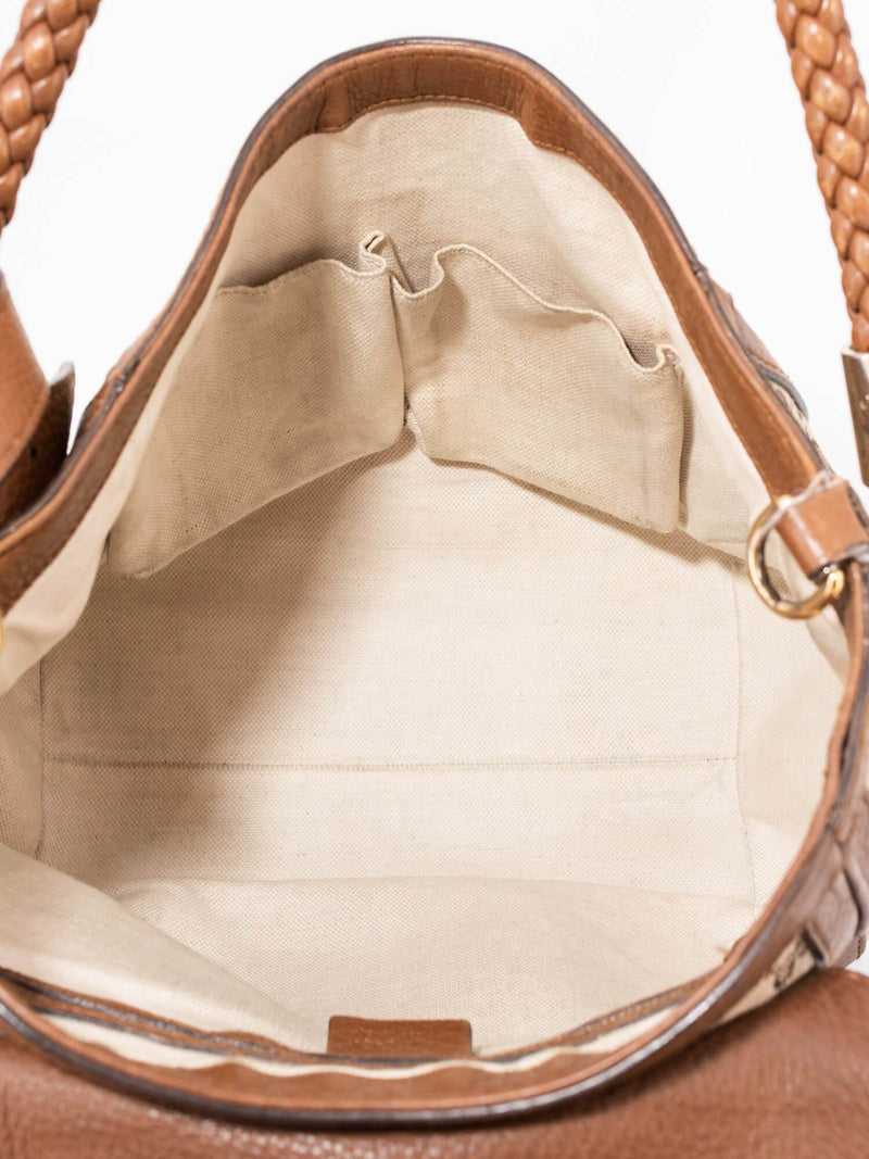 Gucci GG Supreme Monogram Tassel Messenger Flap Bag Brown-designer resale