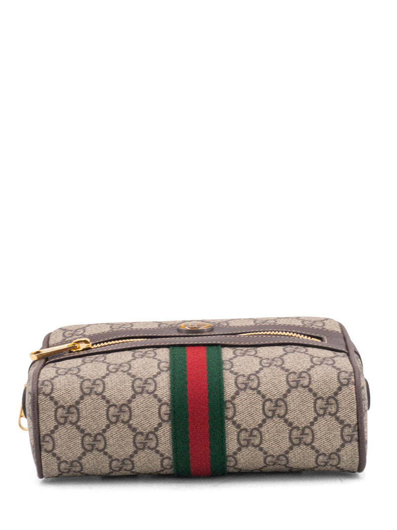 Gucci GG Supreme Ophidia Web Belt Bag Brown-designer resale