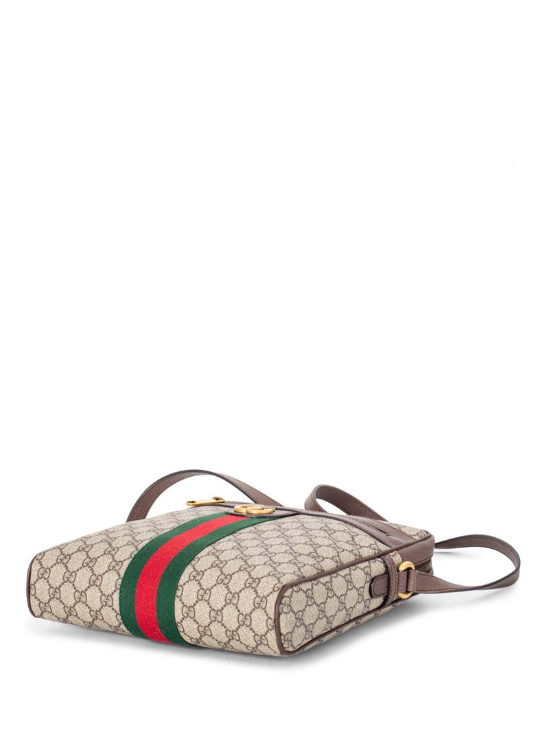 Gucci GG Supreme Ophidia Web Large Messenger Bag Brown-designer resale