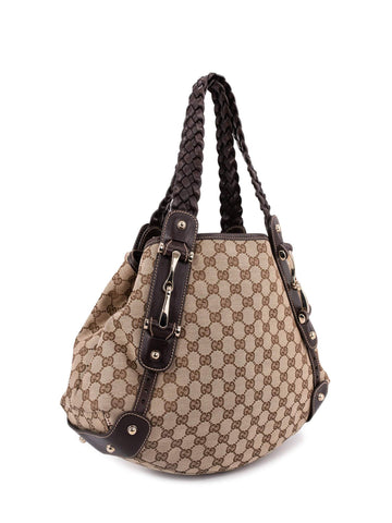 Gucci GG Supreme Pelham Shoulder Bag Brown-designer resale