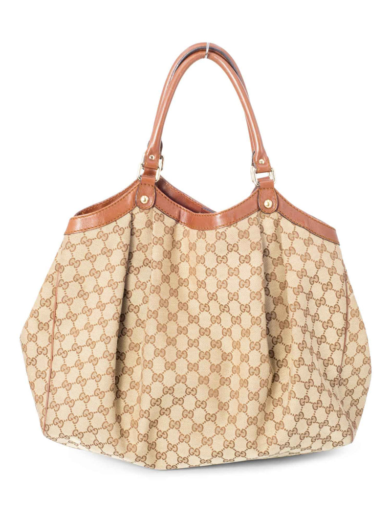 Gucci GG Supreme Sukey Large Hobo Bag Brown-designer resale
