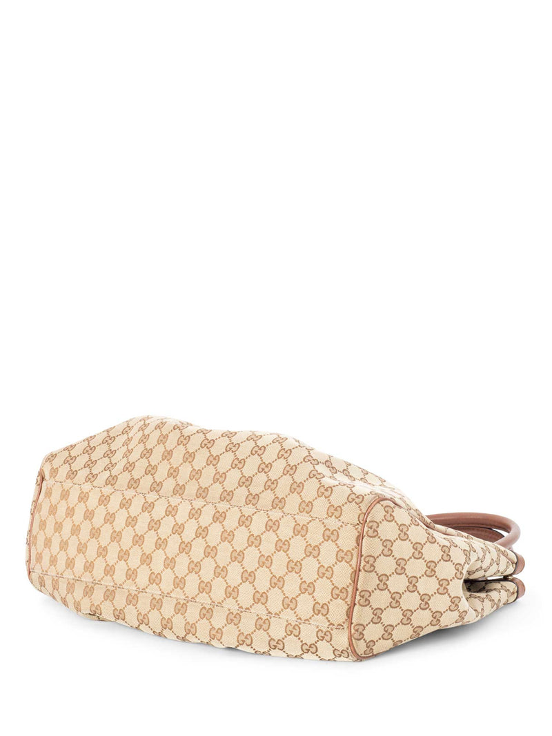 Gucci GG Supreme Sukey Large Hobo Bag Brown-designer resale