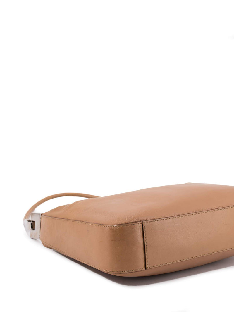 Gucci Leather Hobo Bag Beige-designer resale