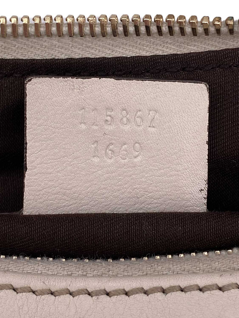 Gucci Leather Horsebit Hobo Bag Ivory-designer resale
