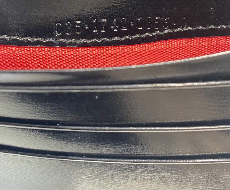 Gucci Leather Saddle Wallet Black-designer resale