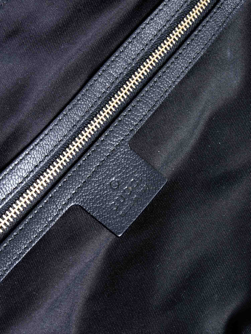 Gucci Leather Web Stripe Bag Black-designer resale