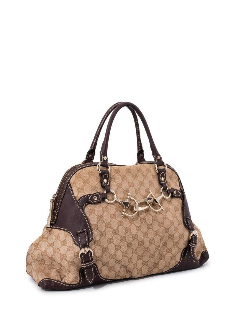 Gucci Monogram Large Sukey Bag Brown-designer resale