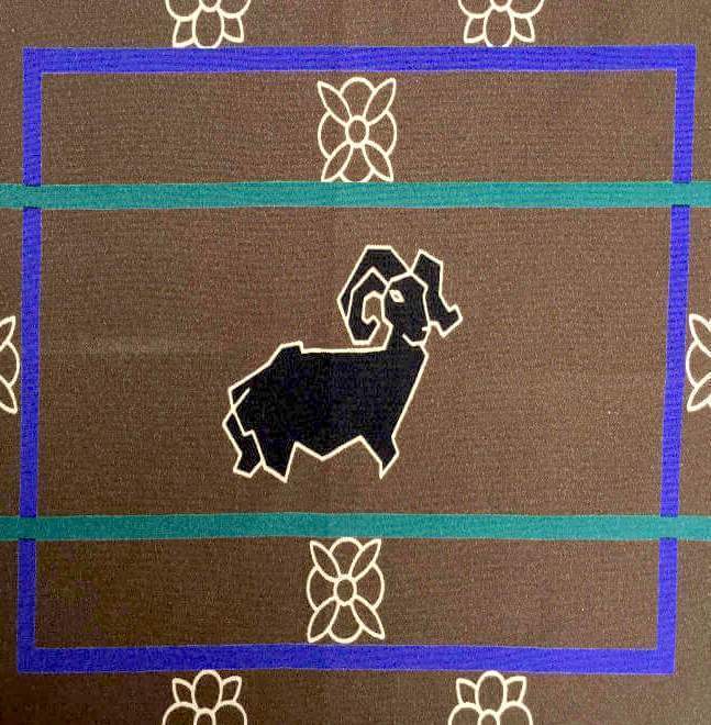 Gucci Silk Taurus Small Scarf Brown-designer resale