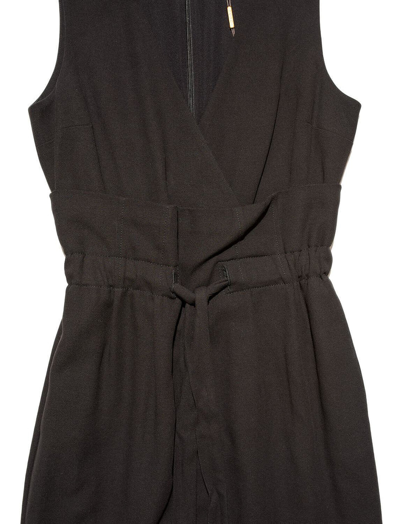 Gucci Sleeveless Tassel Midi Dress Black-designer resale
