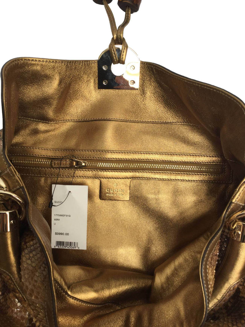 Gucci gold hobo bag sales