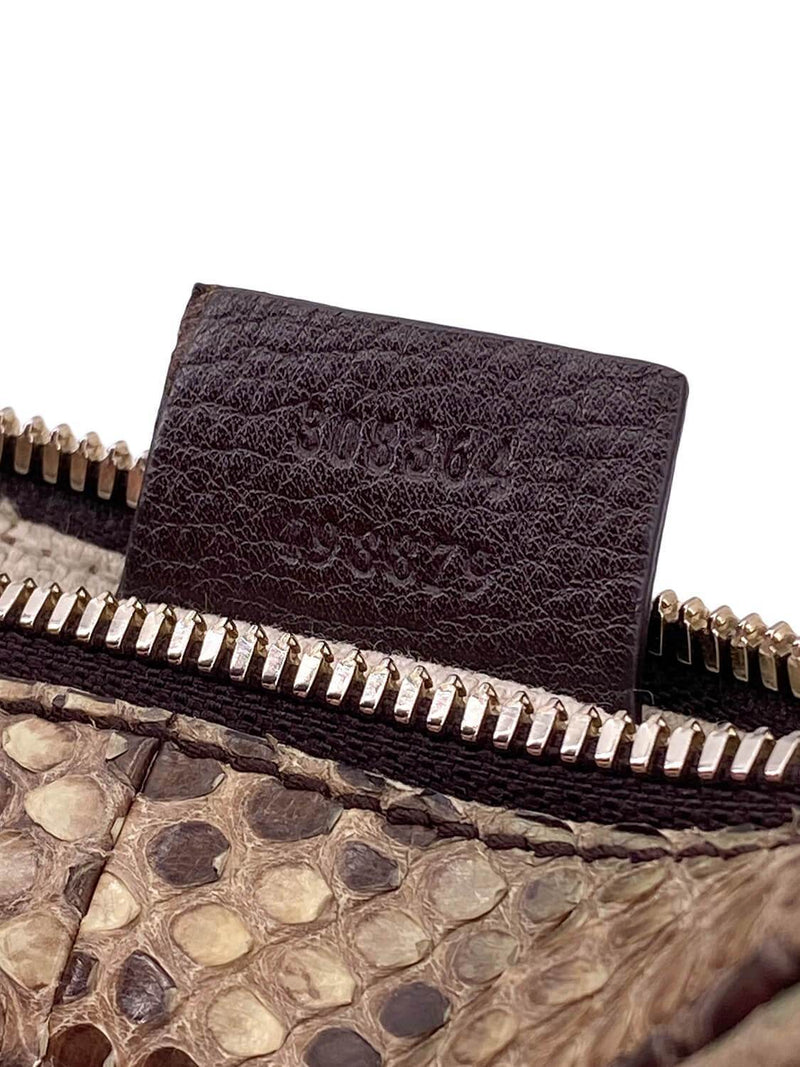 Gucci Snakeskin Small Soho Disco Bag Beige-designer resale