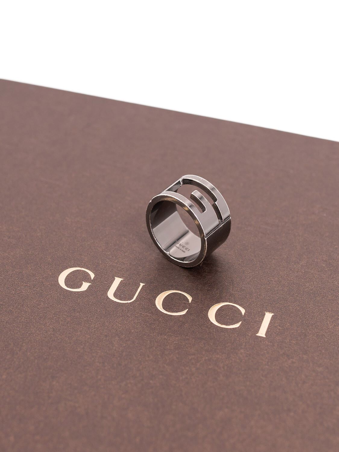 Gucci Sterling Silver G Band Ring-designer resale