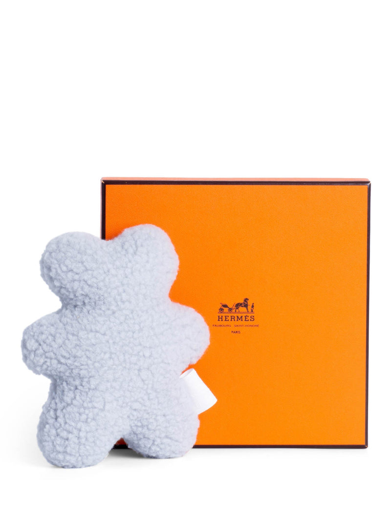 Hermes Baby Plush Bear Toy Blue-designer resale