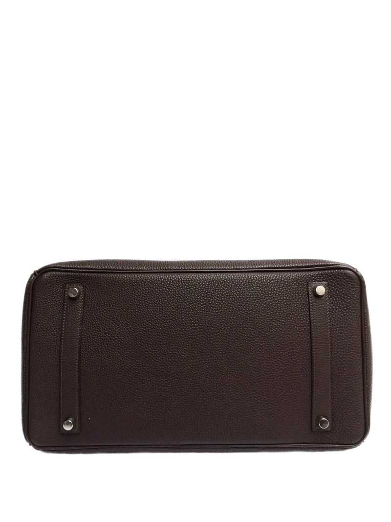 Hermes Birkin 35 Ebony Brown Togo Palladium Hardware-designer resale