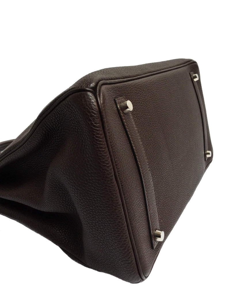 Hermes Birkin 35 Ebony Brown Togo Palladium Hardware-designer resale