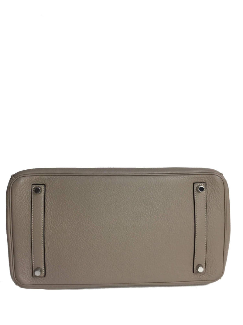 Hermes Birkin 35 Taupe Dove Togo Palladium Hardware-designer resale