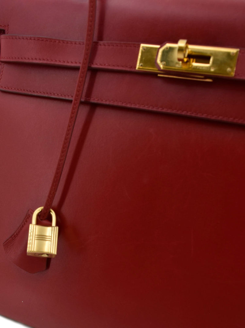 Hermes Box Kelly Sellier 35 Rouge-designer resale