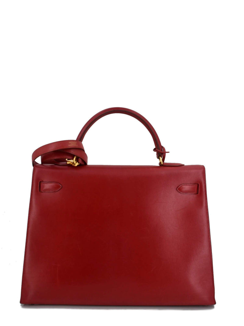 Hermes Box Kelly Sellier 35 Rouge-designer resale