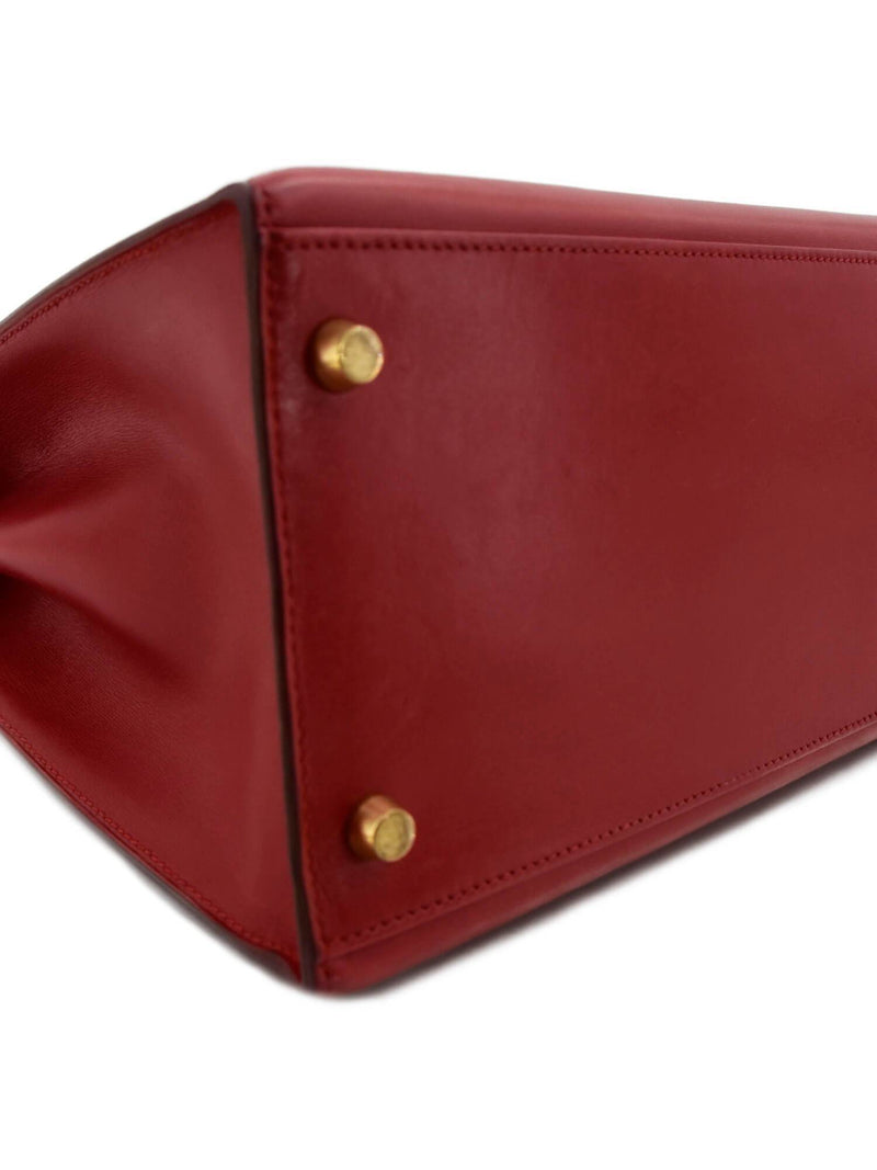 Hermes Box Kelly Sellier 35 Rouge-designer resale