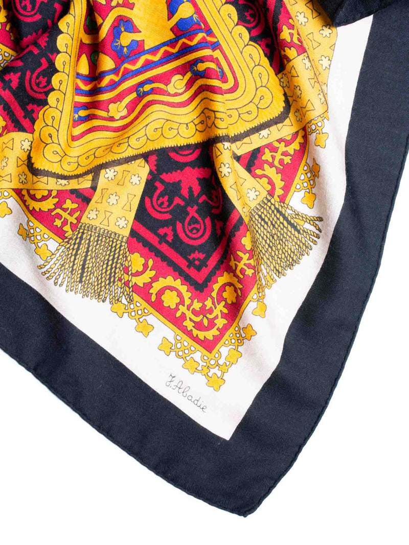 Hermes Cashmere Silk Brins D'Or Shawl 140 Black Gold-designer resale