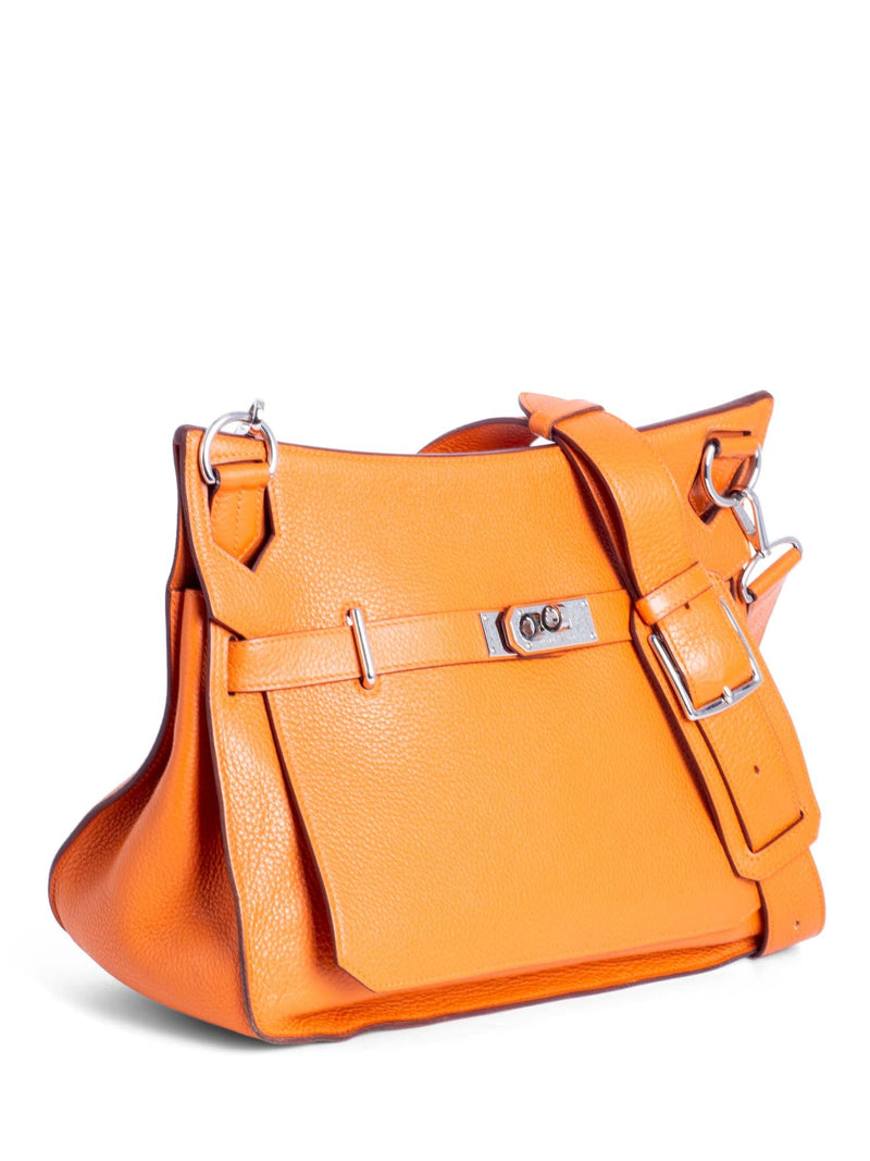 small orange hermes bag