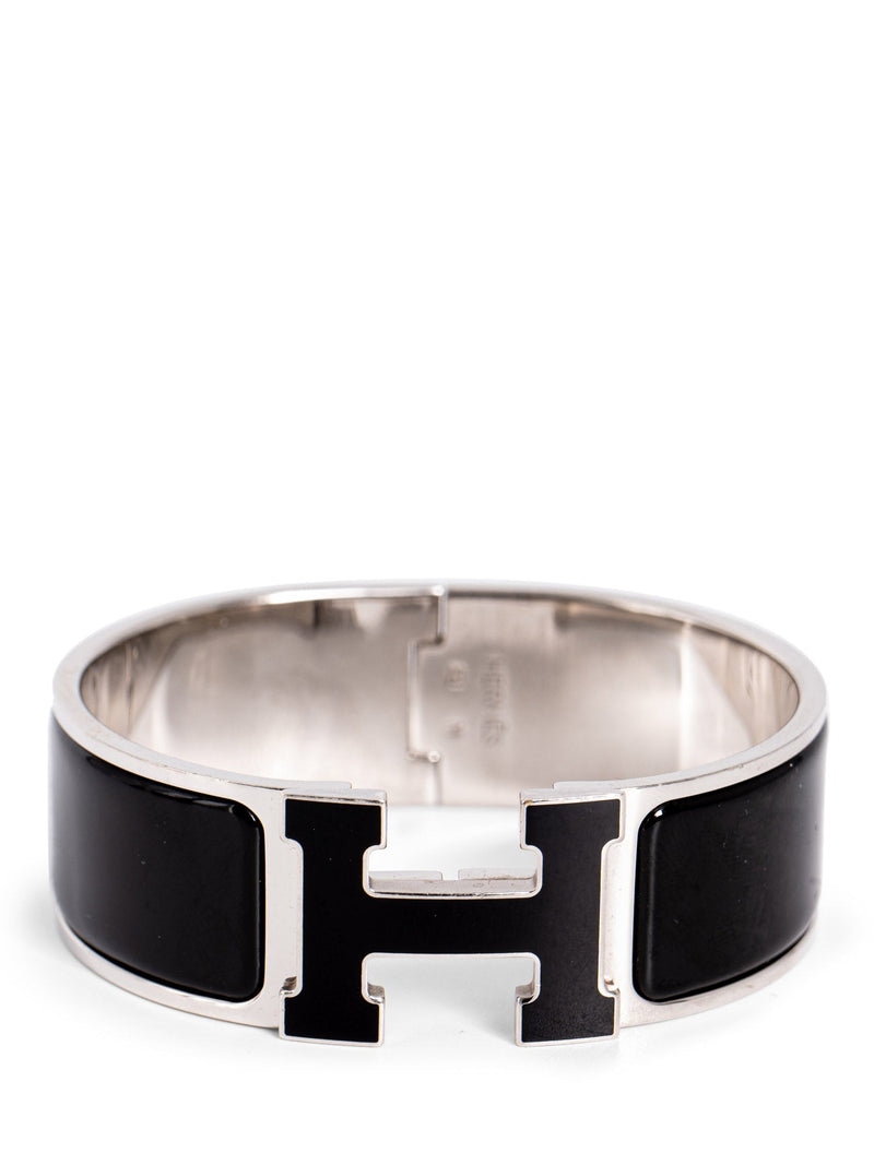 Hermes Clic H Bracelet Black - 9 For Sale on 1stDibs | hermes clic h black