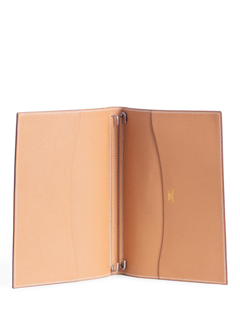 Hermes Epsom Agenda Passport Cover Brown