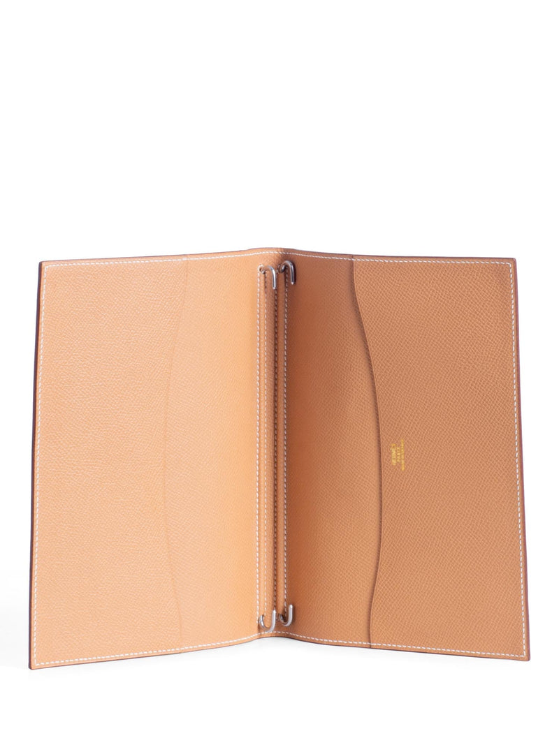 Hermes Epsom Agenda Passport Cover Brown-designer resale