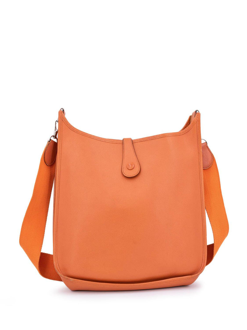 Hermes Epsom Evelyne Messenger Bag Orange-designer resale