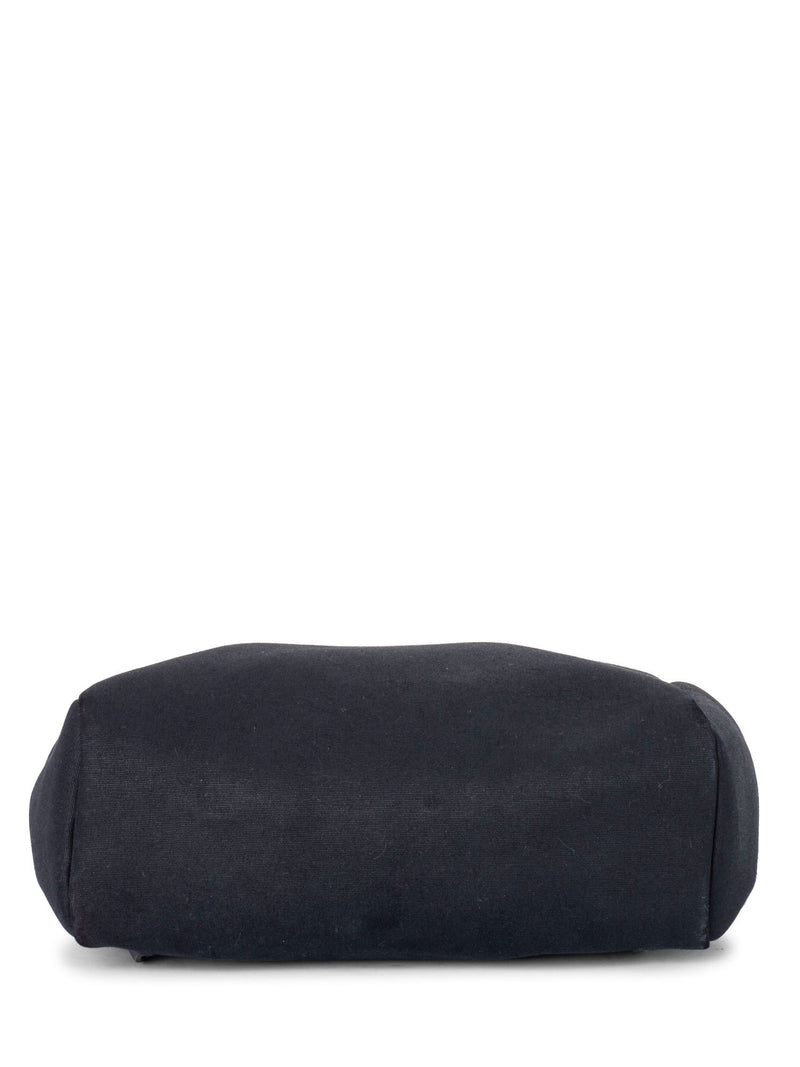 Hermes Leather Canvas HerBag Backpack Black-designer resale