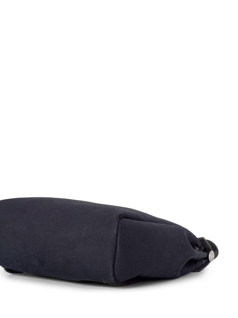 Hermes Leather Canvas HerBag Backpack Black-designer resale