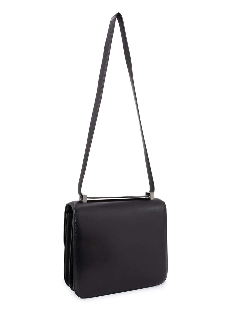 Hermes Leather Constance Bag 24 Black-designer resale