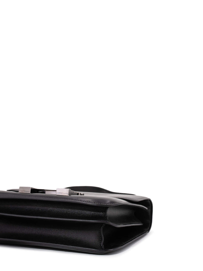 Hermes Leather Constance Bag 24 Black-designer resale