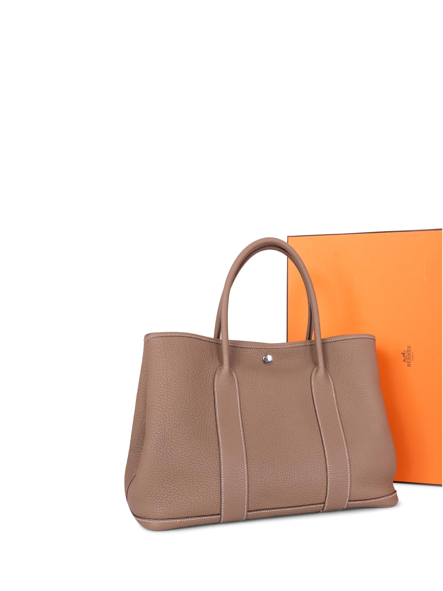 Hermes Negonda Garden Party 36 MM Taupe-designer resale