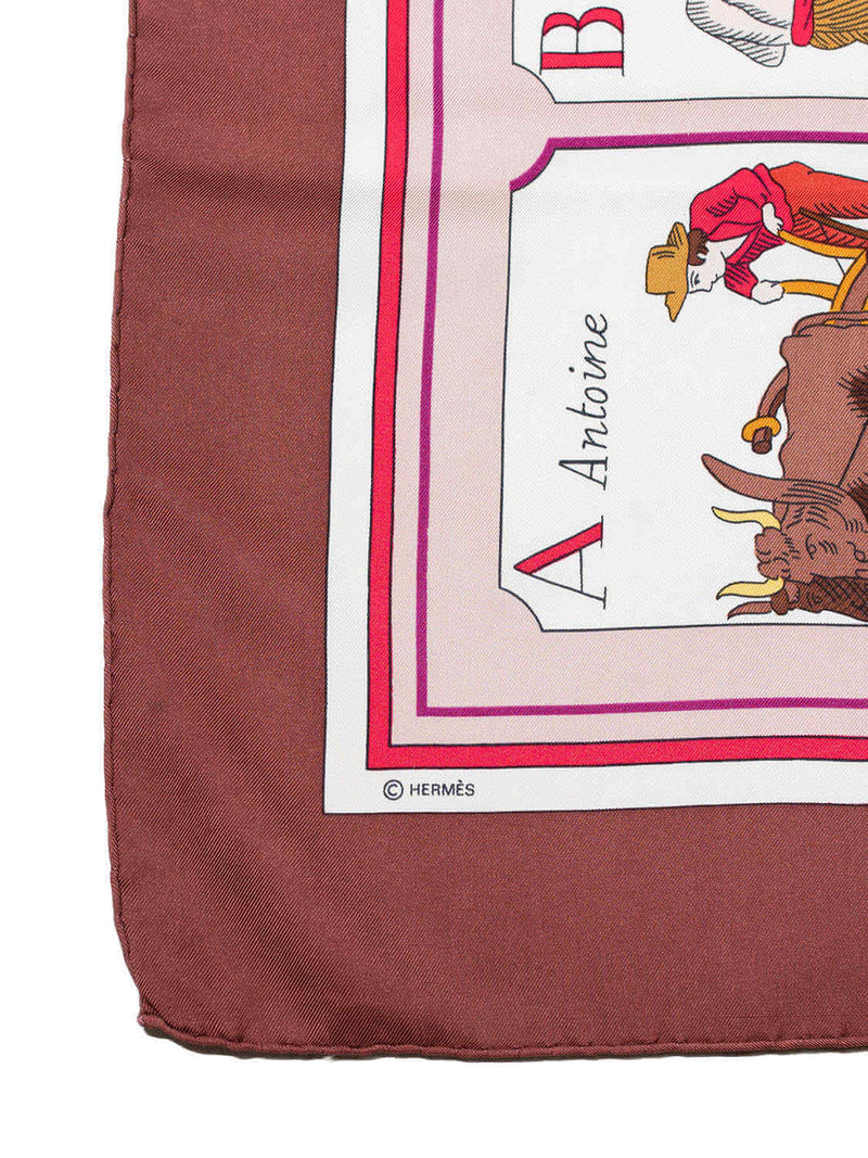 Hermes Silk Alphabet De Metiers Scarf 90 Multicolor-designer resale