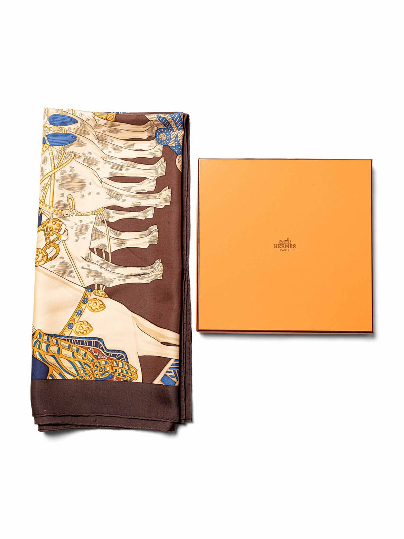Hermes Silk Art Des Steppes Scarf 90 Multicolor-designer resale