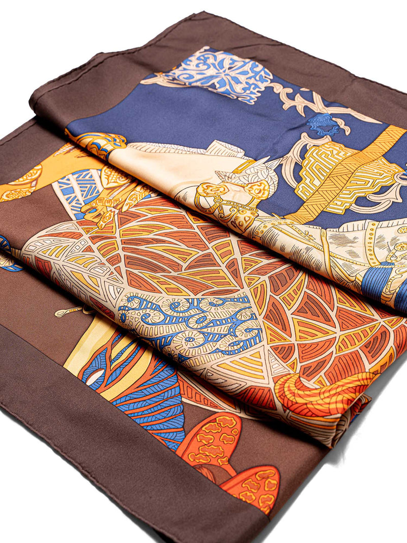 Hermes Silk Art Des Steppes Scarf 90 Multicolor-designer resale