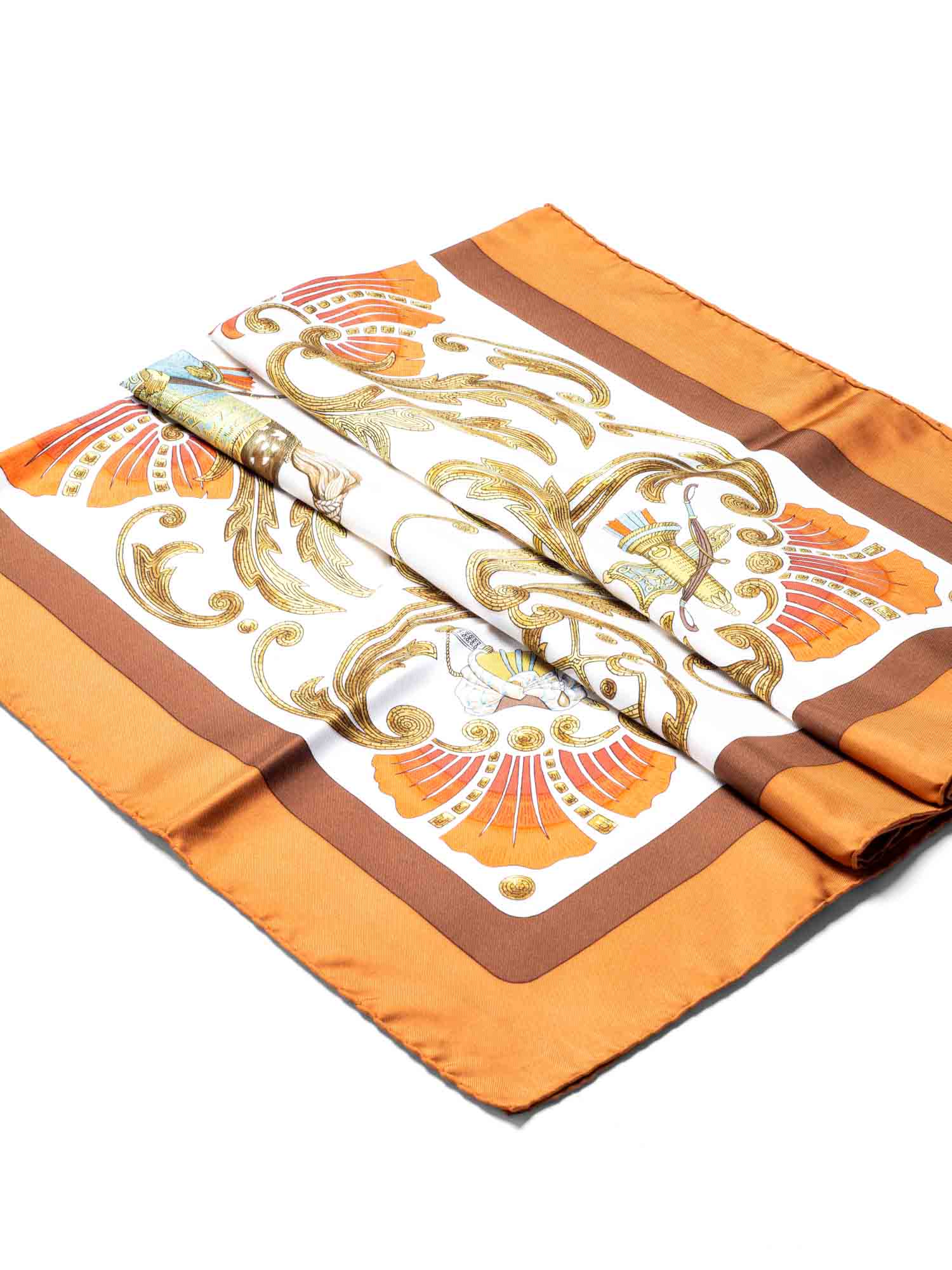 Hermes Silk Cheval Turc Scarf 90 Multi Color-designer resale